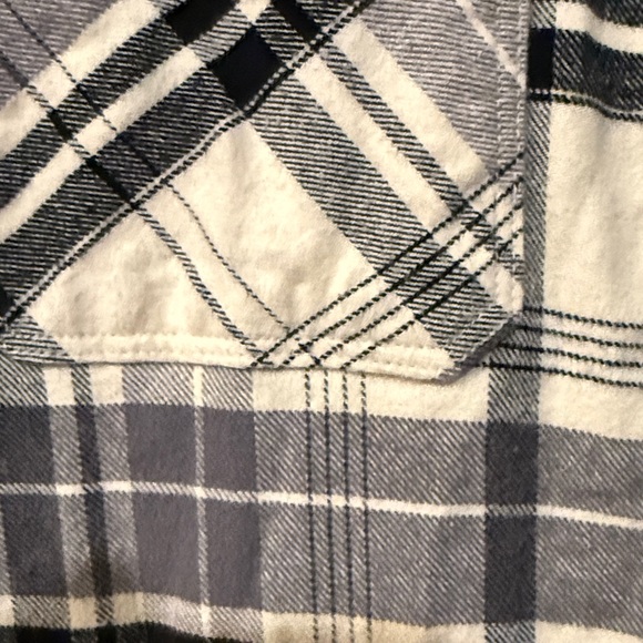 Kenneth Cole Black and Cream Plaid Shirt - Picture 3 of 10